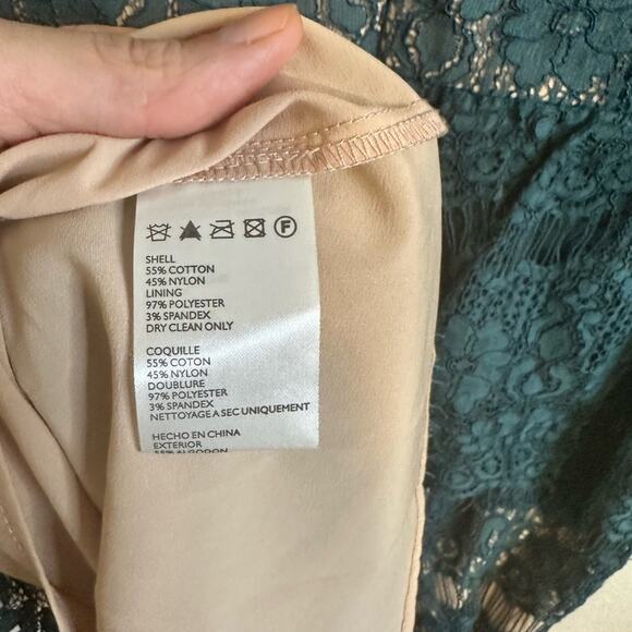 Anthropologie Maeve Elsa Peplum Dress Teal Size Medium - Picture 3 of 6